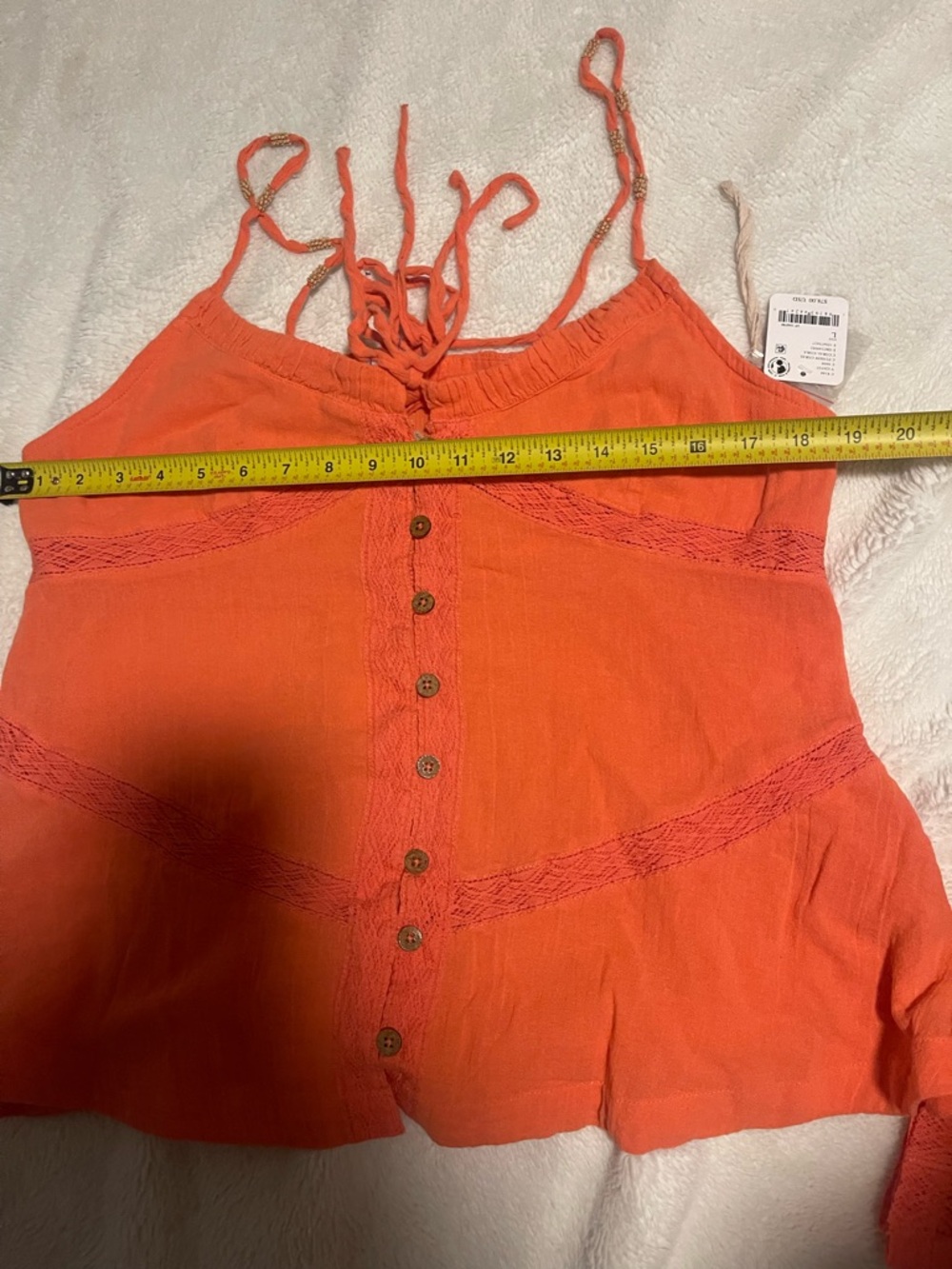 Free People Sundew Skirt Set Fusion Coral Sz L NWT - Picture 13 of 16